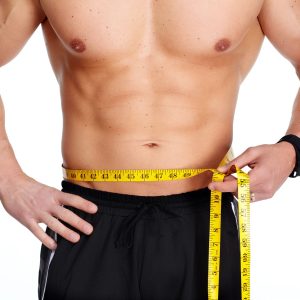 Sportif séchage abdominal et nutrition